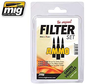 AMMO MIG-7452 Filter Set for Green Vehicles, Multicolour