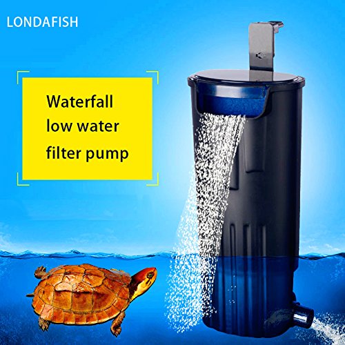LONDAFISH Mute Turtle Filter Water Submersible Filter For Turtle Tank/Aquarium 600L/H Filtration