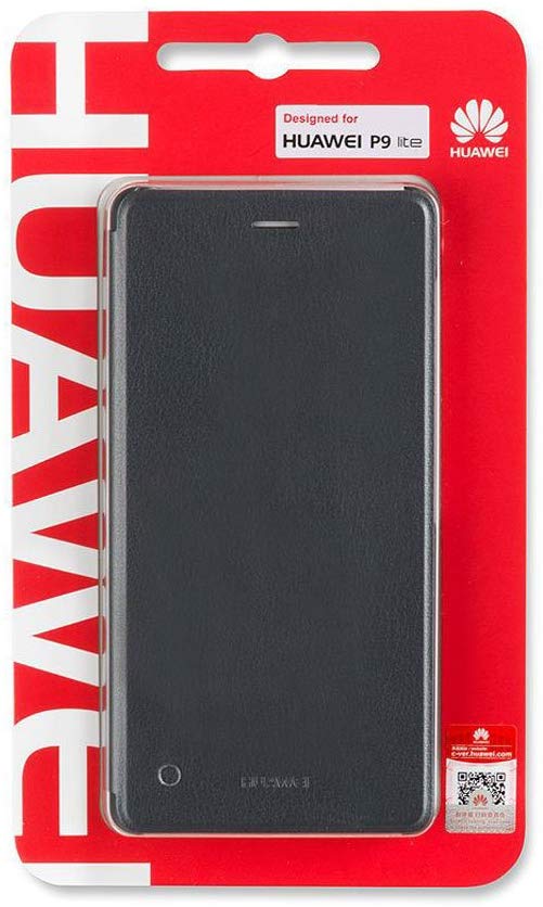Genuine Huawei Leather Flip Folio Cover Case for Huawei P9 lite - Grey