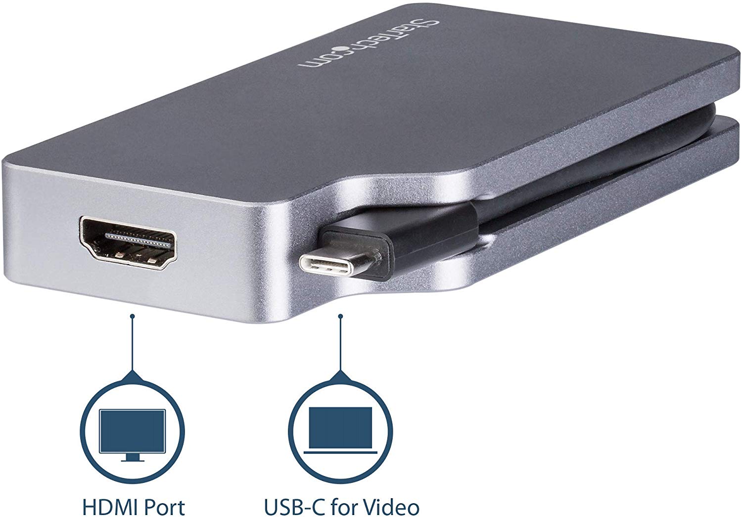 StarTech.com USB C Multiport Video Adapter w/ HDMI, VGA, Mini DisplayPort or DVI - Image 4