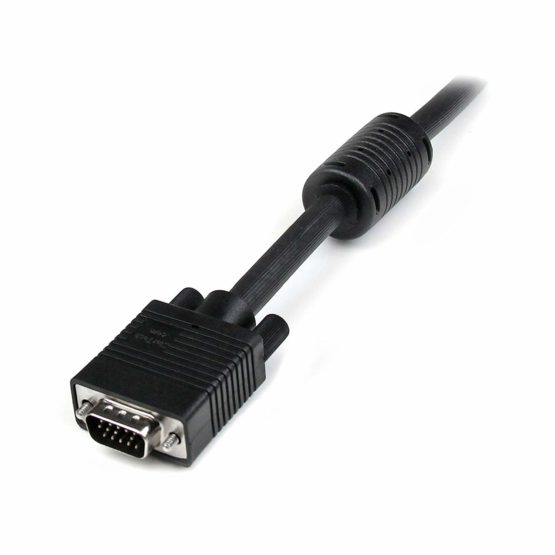 StarTech VGA to VGA Cable - 1 ft - HD15 M/M - Coax High Resolution - Computer Monitor Cable - Video Cable - VGA Monitor Cable (MXT101MMHQ1), Black - Image 4