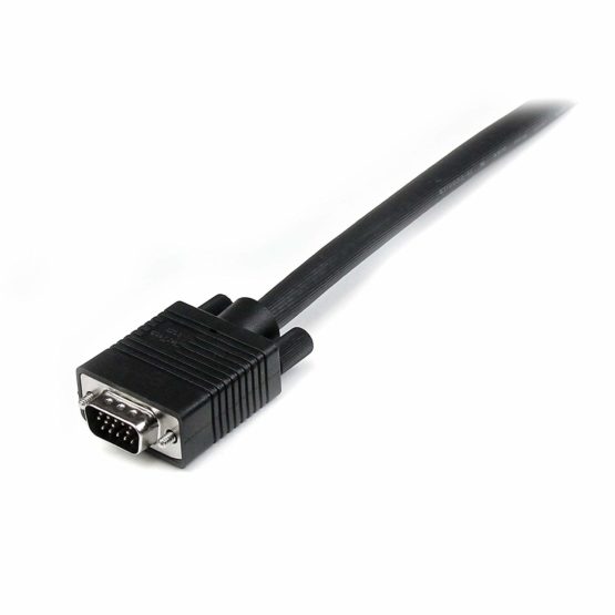 StarTech VGA to VGA Cable - 1 ft - HD15 M/M - Coax High Resolution - Computer Monitor Cable - Video Cable - VGA Monitor Cable (MXT101MMHQ1), Black - Image 2