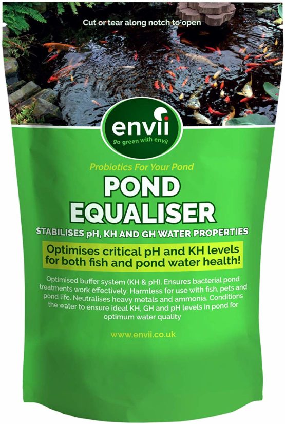 envii Pond Equaliser – Pond pH Buffer Instantly Balances, and Stabilises pH, KH and GH Levels – Treats 2,500 Litres