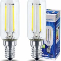 2 Pack LED Cooker Hood Bulb 3w = 40w Brightness Energy Saving SES E14 Small Screw