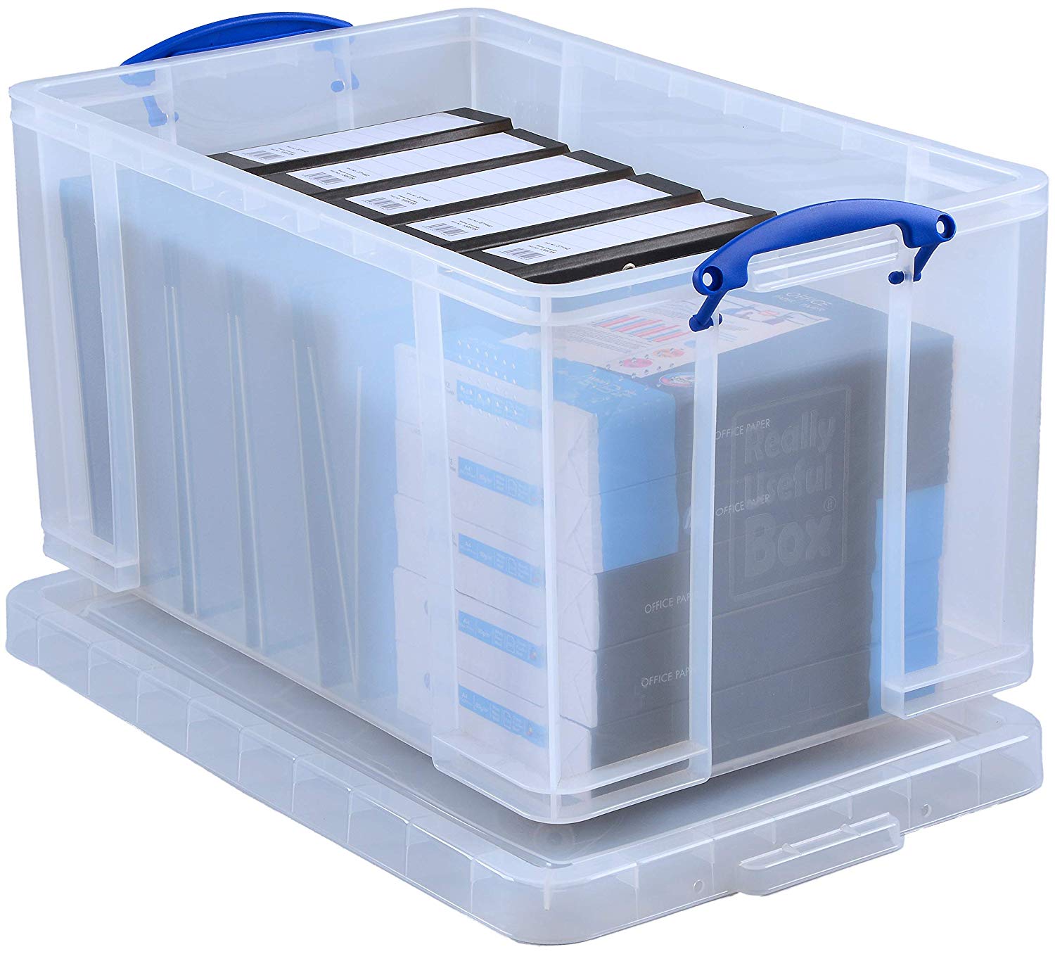 Really Useful Box 84 Litre Plastic Storage Box Clear - Image 3