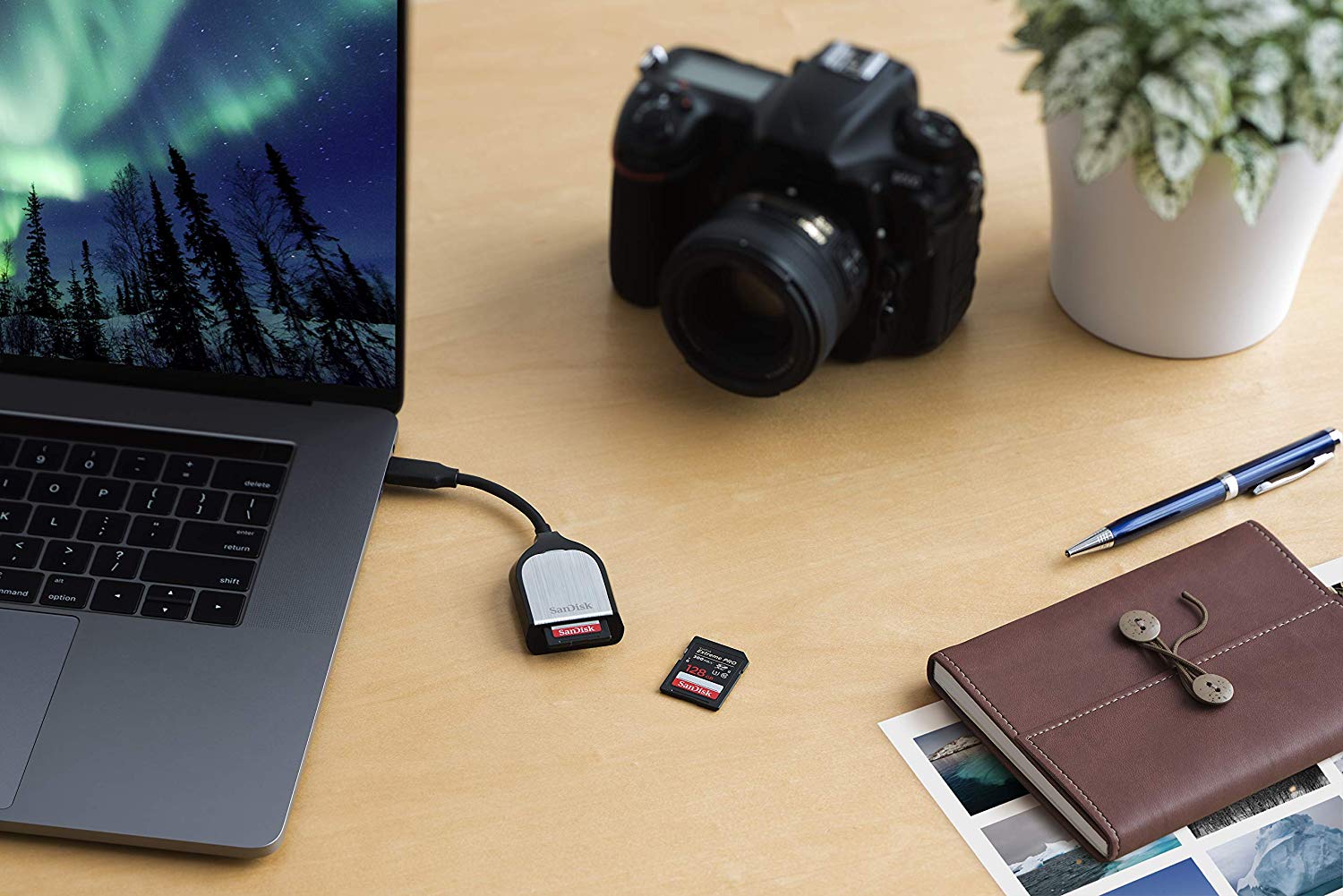 SanDisk Extreme PRO SD UHS-II USB-C Card Reader, Black - Image 4