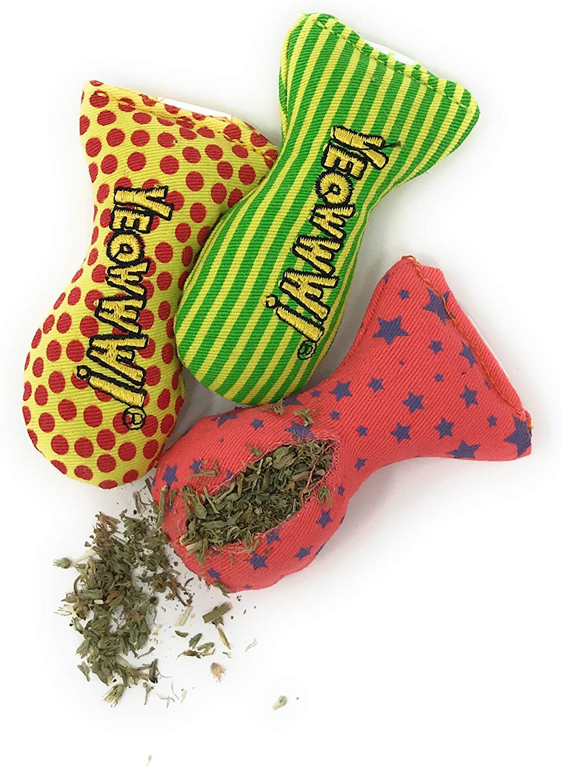 YEOWWW Catnip Toys for Cats - Organic Very Strong Catnip Fish Stinkies Sardines Cat Toys, Pack of 3, 7.5cm Long - Image 3