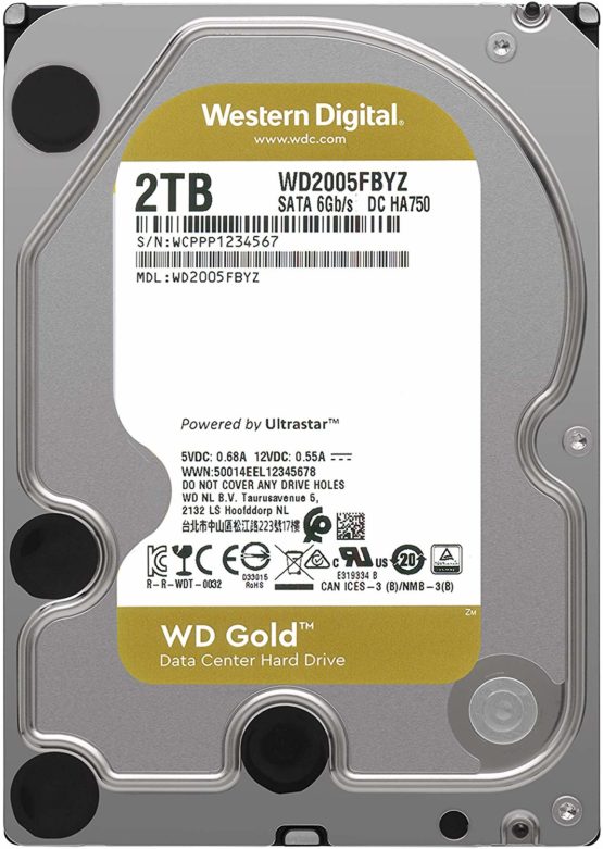 Western Digital HDD Gold 2 TB SATA 128 MB 3.5 Inch - Image 2