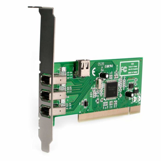 StarTech 4 port PCI 1394a FireWire Adapter Card - 3 External 1 Internal FireWire PCI Card for Laptops (PCI1394MP) - Image 2