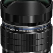 Olympus Mo Digital ED 8 mm F1.8 PRO Lens, Fast Fixed Focal Length, Suitable for All MFT Cameras (Olympus OM-D & PEN Models, Panasonic G Series), Black