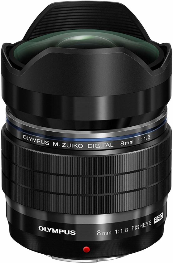 Olympus Mo Digital ED 8 mm F1.8 PRO Lens, Fast Fixed Focal Length, Suitable for All MFT Cameras (Olympus OM-D & PEN Models, Panasonic G Series), Black