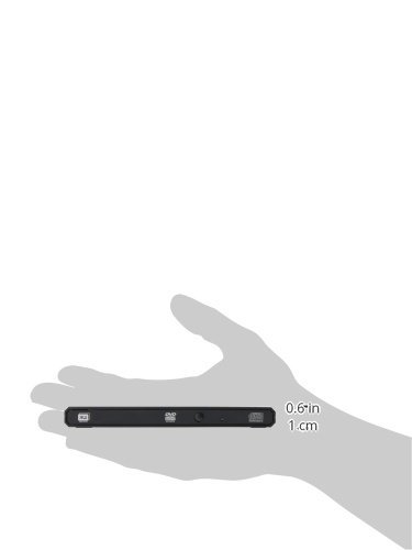 Lite-On EBAU108-01 - LiteOn eBAU108 8X DVDRW (Dual Layer)/RAM USB Slim Drive (External), Multicolour, 8x External Black - Image 3