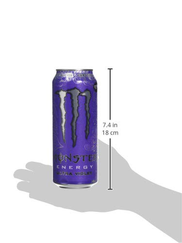Monster Ultra Violet Energy Soft Drink, Zero Sugar and Calorie, Gluten Free (12 x 500ml Cans), purple, 500 ml (Pack of 12) - Image 3