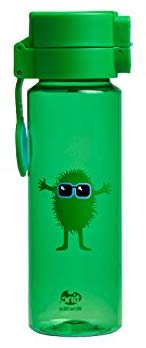 Tinc Kids' Hugga Tribal Character Design Flip and Clip Lockable Leak-Proof Water Bottle, Green, 500 ml