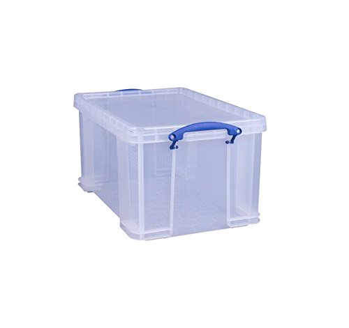 Really Useful Plastic Storage Box 48 Litre Clear, 48 Litre x 1