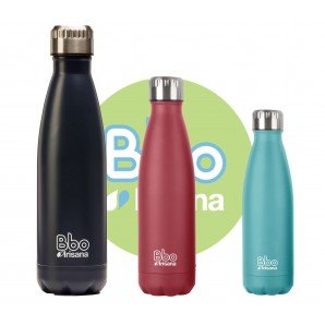 Irisana BBO Bottle Flask With Case, Turquoise, 350 ml