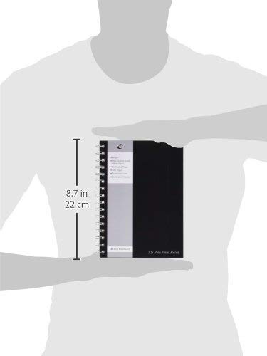 Pukka Pads A5 Ruled Feint Poly Jotta Notebook - Black (160 Pages) Pack of 3 - Image 3
