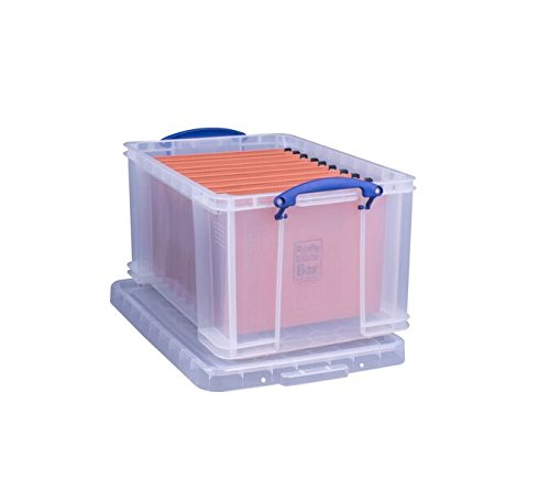 Really Useful Plastic Storage Box 48 Litre Clear, 48 Litre x 1 - Image 3