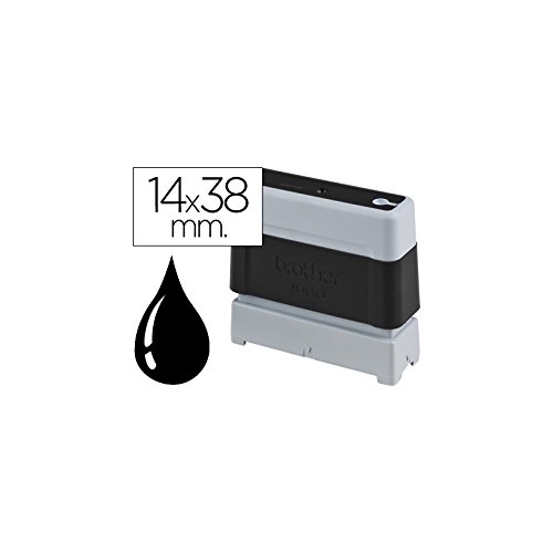 Brother Original PR1438B6P 1 x Siegel/Stempel Black (nur in Connection m. Brother Gerät nutzbar) (PR, 14 x 38 mm