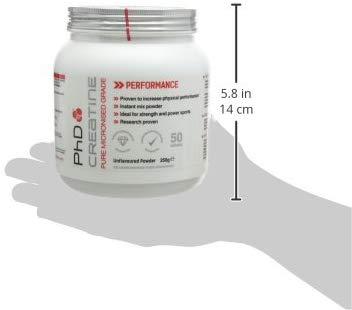 PhD Nutrition 100% Micronised Creatine Monohydrate Powder, 100% Creatine Monohydrate, 50 Servings (Pack of 1) - Image 4