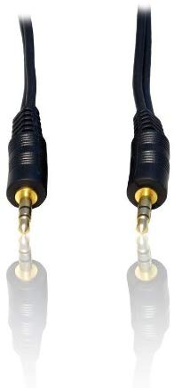 CDL Micro AV22504 2m 6' Feet 3.5mm Stereo Jack Plug to Stereo Jack Plug Audio Cable Lead Wire Cord, Black - Image 3
