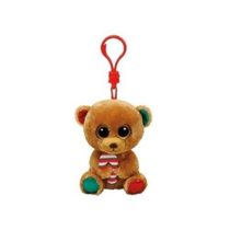 Ty - TY35203 - Beanie Boo's - Bella Brown Bear Keyring