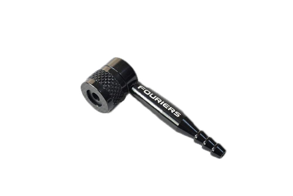 FOURIERS Disc Wheel Pump Adapter 90 Degree Valve Adaptor, Black - Image 2
