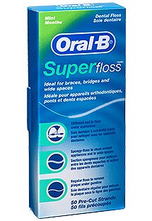 Oral-B 50 Pieces Pre-Cut Super Floss - Pack of 3, 1 count (Pack of 150) - Image 2