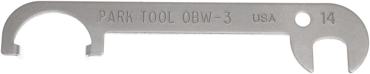 Park Tool OBW-3 Offset Brake Wrench Brake Centring Tool 14 mm, Black, One Color