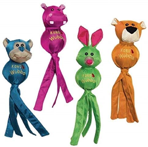 KONG - Wubba Friends Ballistic - Nylon Tug of War Dog Toy (Assorted Characters) - For Large Dogs