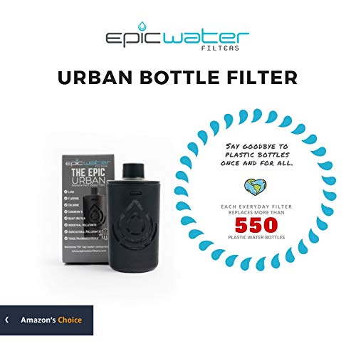 and The Answer Eco-Tritan Bottle Epic Water Filters EVERYDAY REPLACEMENT FILTER for Stainless Steel Bottle