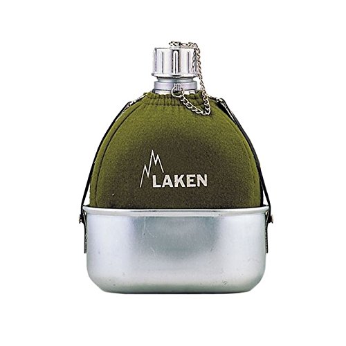 LAKEN M10265 - Aluminium Flask Classic 112 with Pot, Khaki 112, 1005 ml