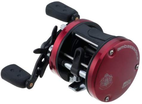 Abu Garcia Ambassadeur SX Conventional Reel, Size 6600 (1292731), 3 Stainless Steel Ball Bearings + 1 Roller Bearing