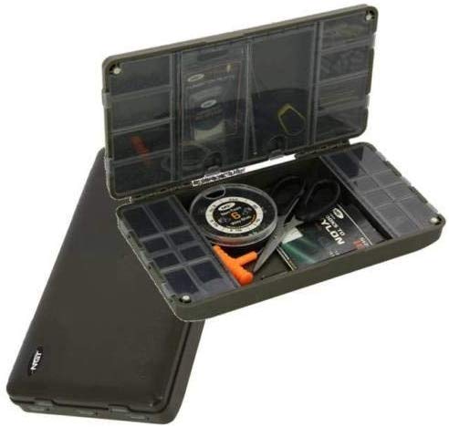 NGT Xpr Tackle Terminal Box - Fishing Equipment Box System for Tackle Terminal Carp Xpr Empty, Black, 24 cm x 13 cm x 4 cm