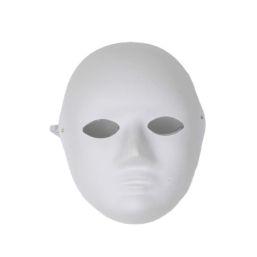 Major Brushes Rigid Paper Fibre Face Mask Pack 10, White, 10 Count (Pack of 1) - Image 2