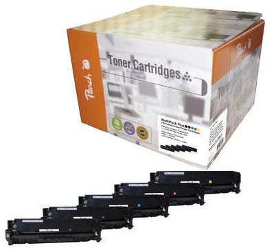 Peach Saving Pack Plus Toner Module for HP No. 305 A, Multi-Pack (Schwarz, Gelb, Magenta, Cyan), Multi-pack