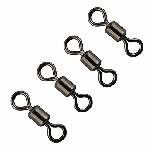 320pcs/box High-strength Heavy Duty Fishing Rolling Swivels Ball Bearing Swivel with Solid Rings Fishing Hook Connector Tackle Box - Image 2