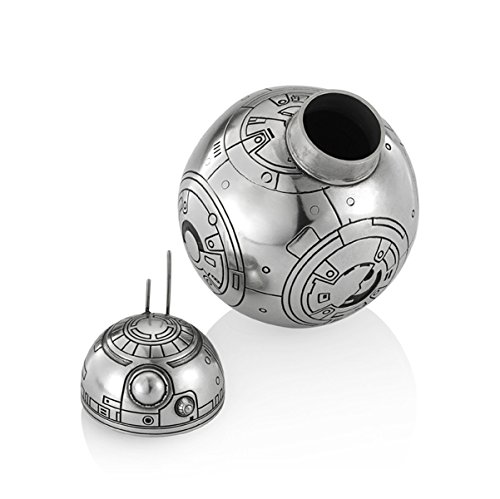 Royal Selangor Hand Finished Star Wars Collection Pewter BB8 Container, Silver - Image 4