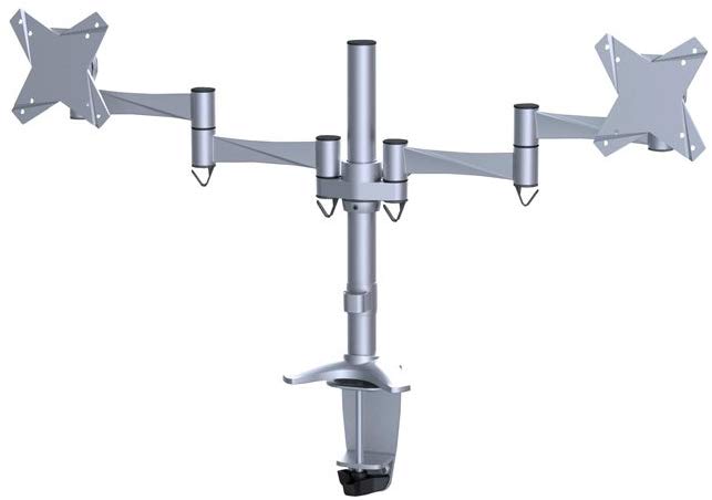 NewStar 3 Pivots Desk Mount for 10 - 27-Inch Flatscreen/Monitor - Silver