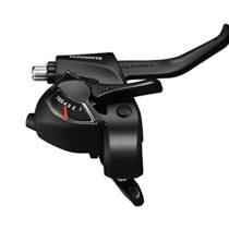 Shimano ST-EF41 EZ fire Plus STI Set for V-Brakes, 3x6 Speed, 2-Finger Lever, Black