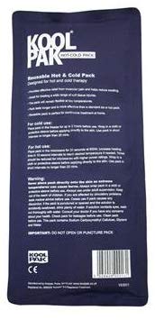 Koolpak Hot and Cold Gel Packs Reusable, 12cm x 29cm Microwaveable Heat Pack for Pain Relief