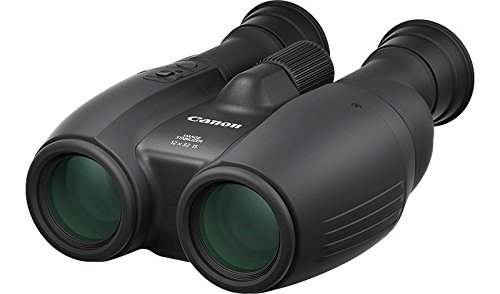 Canon 12x32 IS Portable Travel Binoculars, 12x Magnification, Image Stabilisation, Compact, Lightweight Design