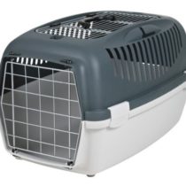 Trixie Capri III Open Top Transport Box, 40 × 38 × 61 cm, 2.5 Kg, Light Grey/ Grey