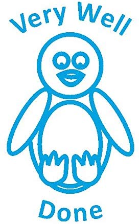 Trodat Teacher "Very Well Done" Classmates Education Stamp, Black Body - Blue Ink, Small - Image 2