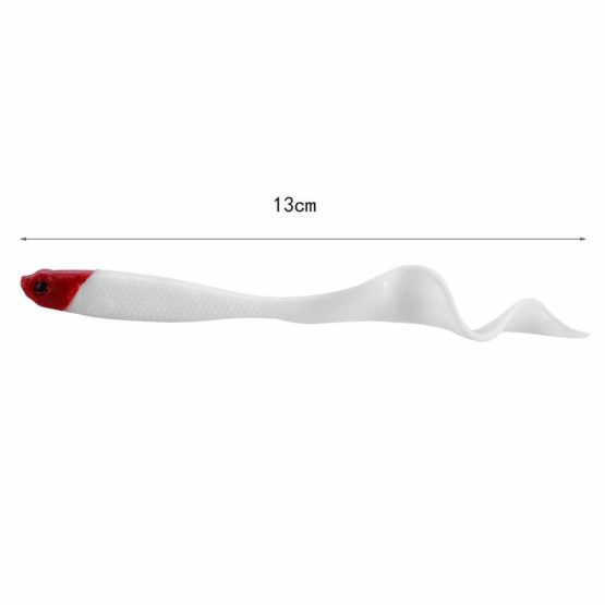 Alomejor Tail Fishing Bait Soft Artificial Fishing Lures Sea Boat Fishing Lure Suitable for Sea River Lake Fishing(Mixed Color) - Image 3