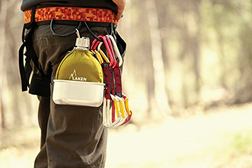 LAKEN M10265 - Aluminium Flask Classic 112 with Pot, Khaki 112, 1005 ml - Image 4
