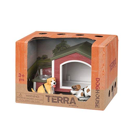 Terra By Battat, 5 Pieces Dog House Playset with Toy Dog Figurines, Durable & Realistic Animal Figures for Toddlers - Image 3