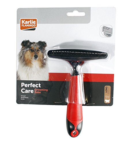 Karlie Grooming Rake - Rotating Teeth L: 16 cm W: 11 cm H: 5 cm Red-Black Rough, schwarz - Image 3