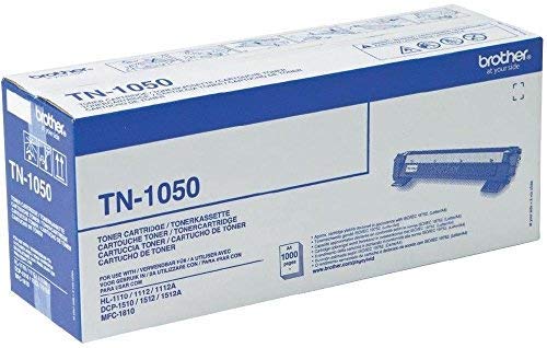 Brother TN-1050 Toner Cartridge, Black, Single Pack, Standard Yield, Includes 1 x Toner Cartridge, Genuine Supplies