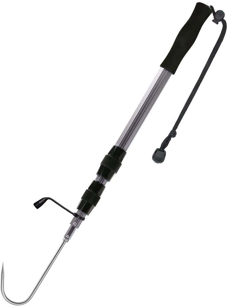 SANLIKE Fishing Gaff with Retractable Fishing Hand Gaffs Stainless